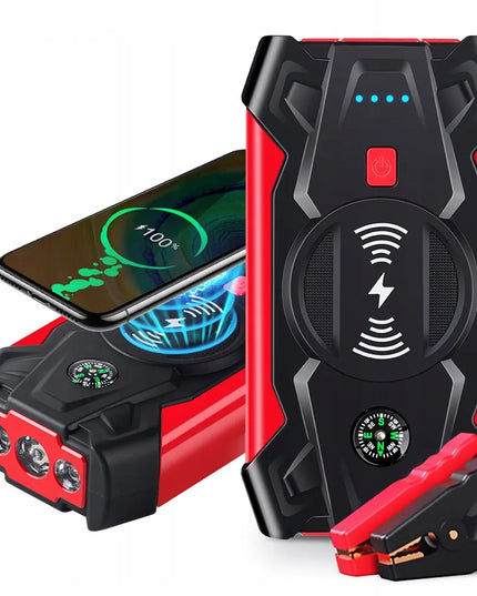 Galingas automobilinis užvediklis JUMP STARTER 20000mAh 12V su prožektoriumi