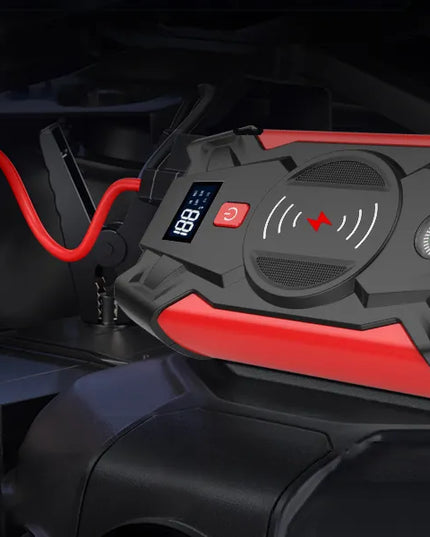 Galingas automobilinis užvediklis JUMP STARTER 20000mAh 12V su prožektoriumi