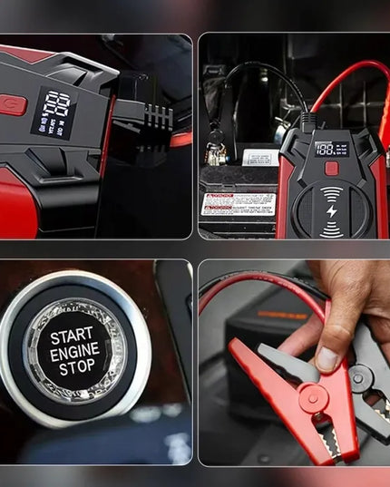 Galingas automobilinis užvediklis JUMP STARTER 20000mAh 12V su prožektoriumi