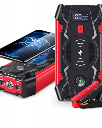 Galingas automobilinis užvediklis JUMP STARTER 20000mAh 12V su prožektoriumi