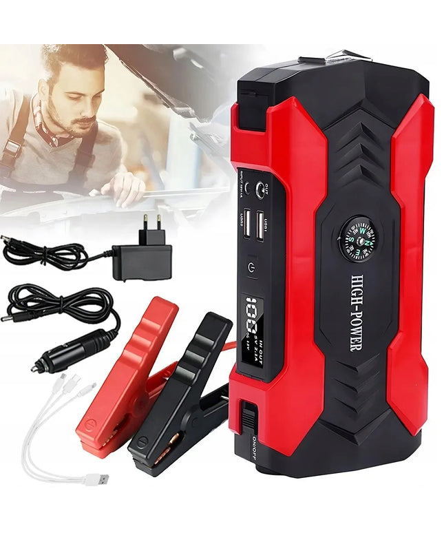 Galingas automobilio paleidiklis (Jump Starter) 28000mAh