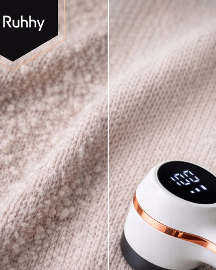 Galingas belaidis drabužių, apmušalų ir megztinių skustuvas su USB įkrovimu
