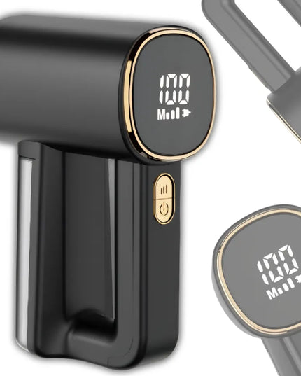 Galingas belaidis drabužių pūkų rinktuvas su LED ekranu, 6 ašmenimis ir USB-C įkrovimu
