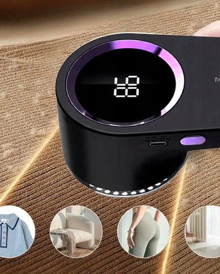 Galingas belaidis drabužių skustuvas su USB įkrovimu ir ekranu