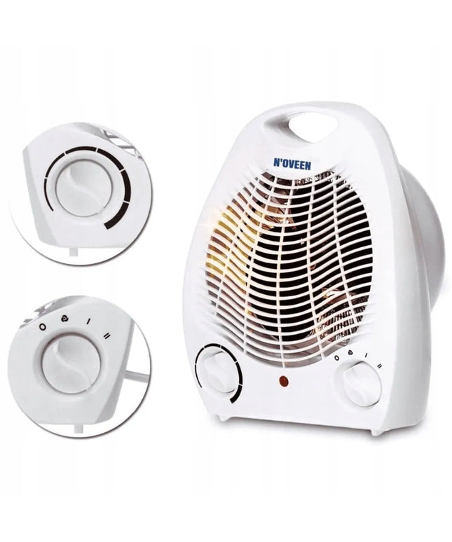 Galingas elektrinis termoventiliatorius N'OVEEN FH03 su termostatu 2000W