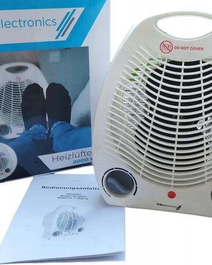 Galingas elektrinis termoventiliatorius N'OVEEN FH03 su termostatu 2000W
