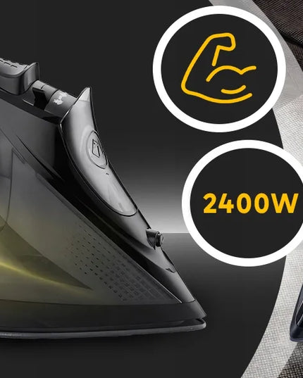 Galingas garų lygintuvas RETOO OR1085, 2200 W, keraminė danga, nuo lašėjimo ir kalkių apsauga