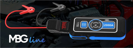 Galingas „Jump Starter“ paleidimo įrenginys „MBG line ET03 PRO MAX“ 16000mAh Powerbank