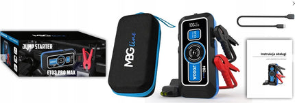 Galingas „Jump Starter“ paleidimo įrenginys „MBG line ET03 PRO MAX“ 16000mAh Powerbank