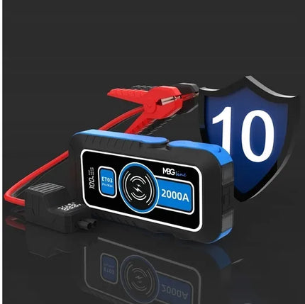 Galingas „Jump Starter“ paleidimo įrenginys „MBG line ET03 PRO MAX“ 16000mAh Powerbank