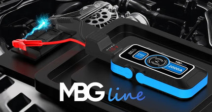 Galingas „Jump Starter“ paleidimo įrenginys „MBG line ET03 PRO MAX“ 16000mAh Powerbank
