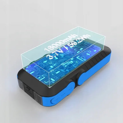 Galingas „Jump Starter“ paleidimo įrenginys „MBG line ET03 PRO MAX“ 16000mAh Powerbank