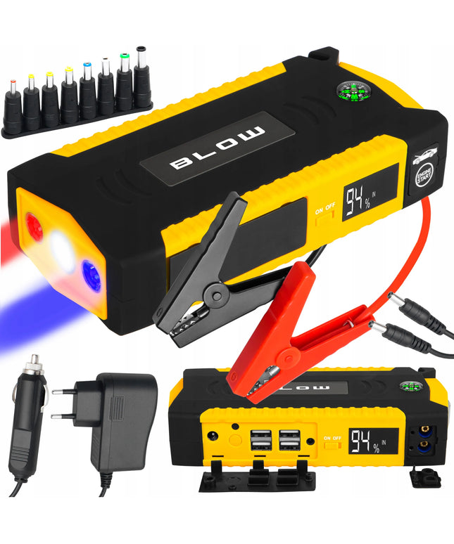 Galingas „Jump starter“ užvedimo įrenginys, „Booster“, „Powerbank“ 12V 16800mAh rinkinys