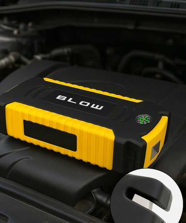 Galingas „Jump starter“ užvedimo įrenginys, „Booster“, „Powerbank“ 12V 16800mAh rinkinys