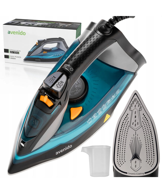 Galingas rankinis garinis lygintuvas avenido AV5046 3000 W