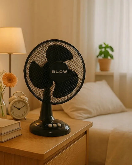 Galingas stalinis ventiliatorius BLOW, 40W, 30cm, su osciliacija ir 3 greičiais