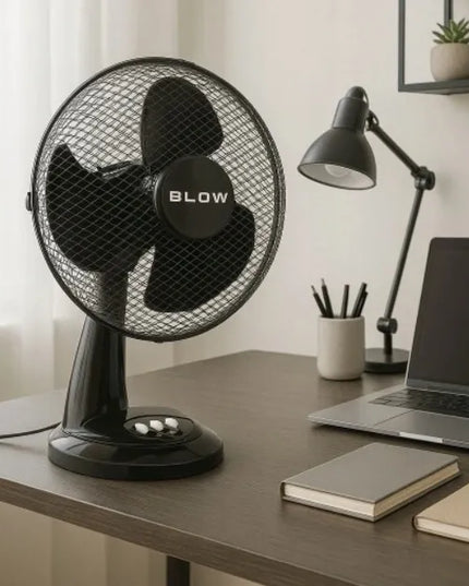 Galingas stalinis ventiliatorius BLOW, 40W, 30cm, su osciliacija ir 3 greičiais