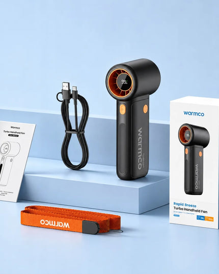 Galingas USB ventiliatorius 15000RPM, mini rankinis ventiliatorius, aušinimas, 10000mAh