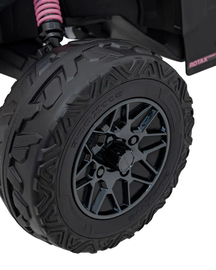Galingas vaikiškas elektromobilis Buggy Can-am 4x200W 24V 5Ah 4x4 rožinis
