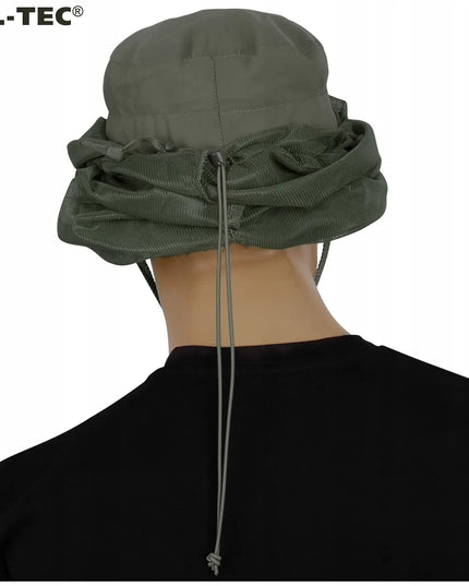 Galvos tinklelis nuo uodų Mil-Tec Boonie Hat 10 x 14 / 16,5 cm žalias