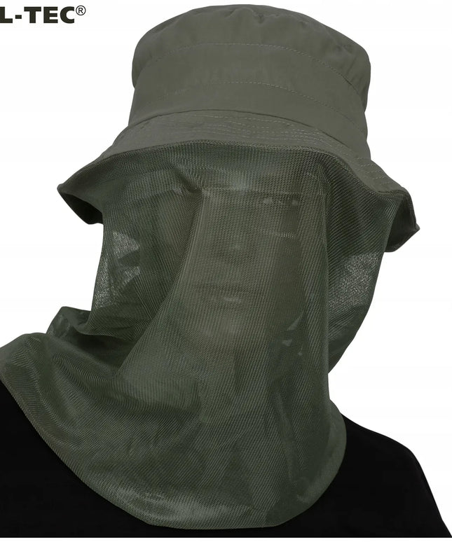 Galvos tinklelis nuo uodų Mil-Tec Boonie Hat 10 x 14 / 16,5 cm žalias