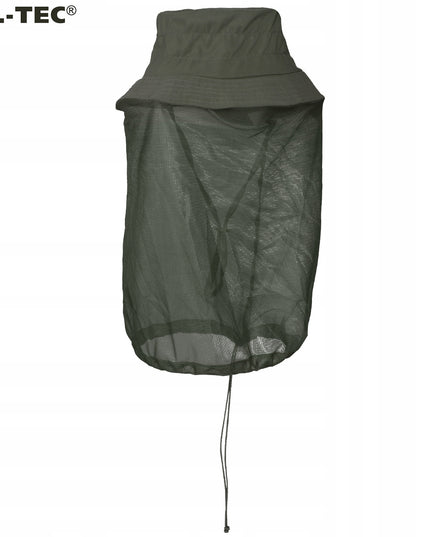 Galvos tinklelis nuo uodų Mil-Tec Boonie Hat 10 x 14 / 16,5 cm žalias