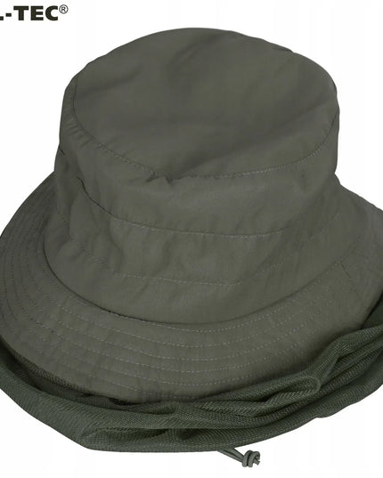 Galvos tinklelis nuo uodų Mil-Tec Boonie Hat 10 x 14 / 16,5 cm žalias