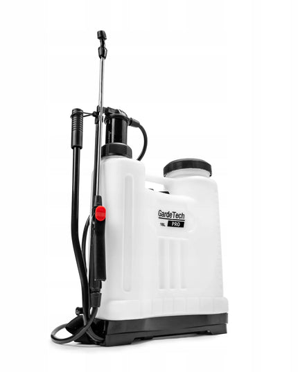 GardeTech 11162PRO kuprinio tipo rankinis slėginis purkštuvas, 16L, su 137 cm ilgio ietimi