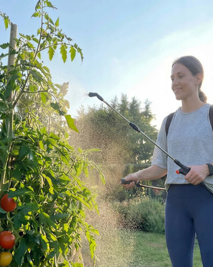 GardeTech kuprinis slėginis purkštuvas PRO 20L su 100 cm pailginta lazdele