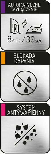 Garinis lygintuvas Adler 3000W keramikiniu padu, savaime išsivalantis, su „anti-calc“ ir „anti-drip“ funkcijomis