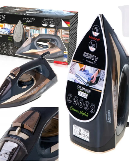 Garinis lygintuvas keramika 3400W AUTO-OFF savaime išsivalantis ANTI-DRIP CR5036