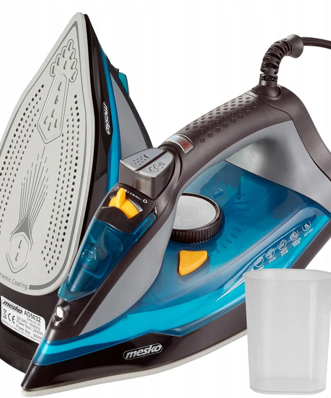 Garinis lygintuvas MESKO HOME 5041 3000W su „strażak“ funkcija, ANTI-CALC, ANTI-DRIP ir vertikalaus lyginimo galimybe