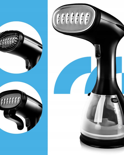 Garų lygintuvas MalTec HDS5000W – vertikalus lyginimas, dezinfekcija, 7in1 su priedais kelionėms ir namams