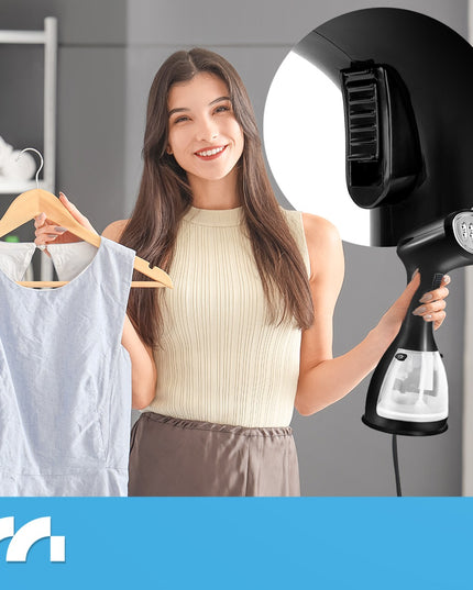 Garų lygintuvas MalTec HDS5000W – vertikalus lyginimas, dezinfekcija, 7in1 su priedais kelionėms ir namams