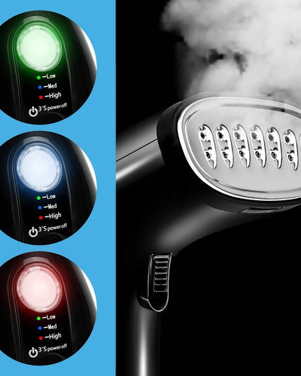 Garų lygintuvas MalTec HDS5000W – vertikalus lyginimas, dezinfekcija, 7in1 su priedais kelionėms ir namams