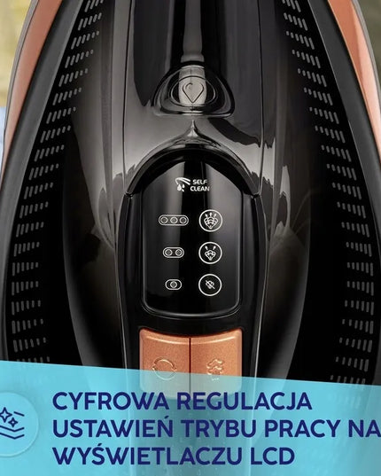 Garų lygintuvas su keraminiu padu, galingas, 3500W, MPM MZE-30