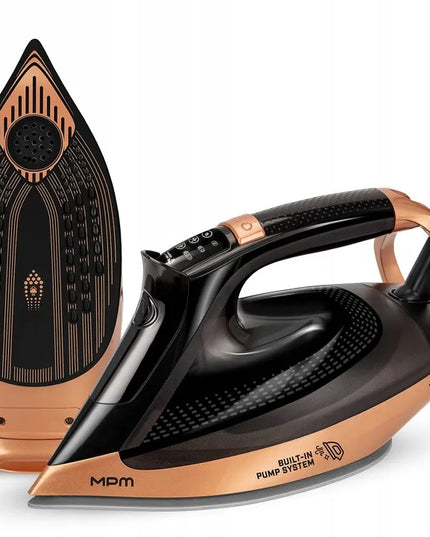 Garų lygintuvas su keraminiu padu, galingas, 3500W, MPM MZE-30
