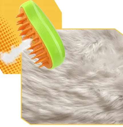 Garų šepetys katėms ir šunims su USB įkrovimu
