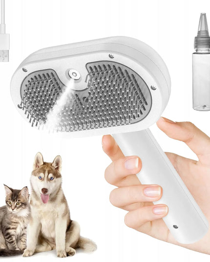 Garų šepetys šunims ir katėms kailio priežiūrai Steamy Cat Brush