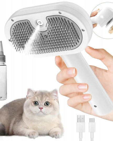 Garų šepetys šunims ir katėms kailio priežiūrai Steamy Cat Brush