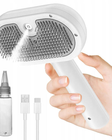 Garų šepetys šunims ir katėms kailio priežiūrai Steamy Cat Brush