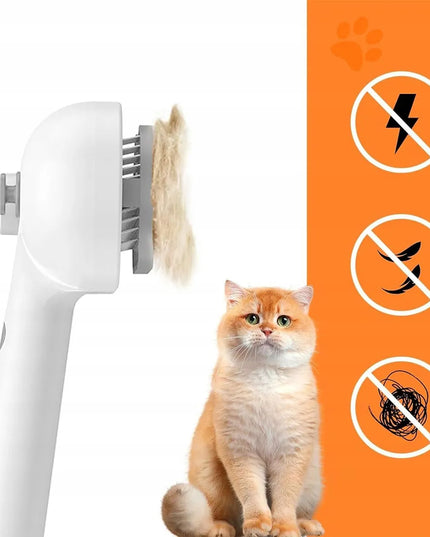 Garų šepetys šunims ir katėms kailio priežiūrai Steamy Cat Brush