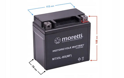 GEL akumuliatorius 12V 5Ah motoroleriui motociklui
