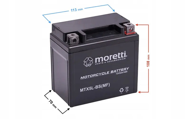 GEL akumuliatorius 12V 5Ah motoroleriui motociklui