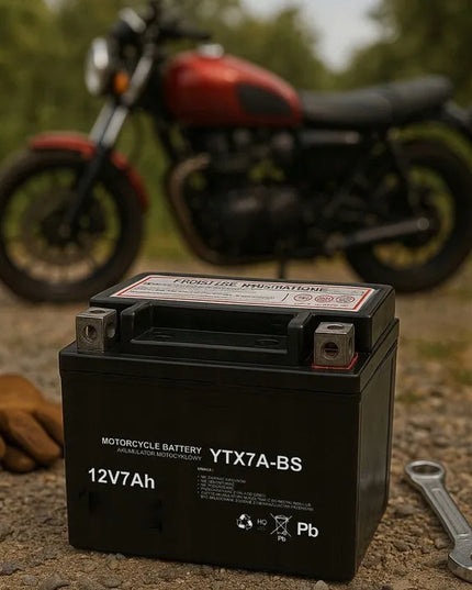 Gelinis akumuliatorius 12V 7Ah motociklui, motoroleriui, patvarus, ilgaamžis