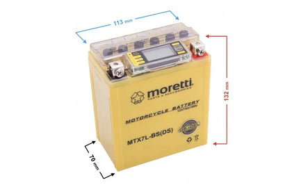 GELINIS akumuliatorius LCD 12V 7Ah motoroleriui ir motociklui