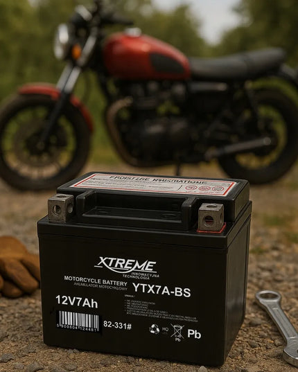 Gelinis akumuliatorius XTREME 12V 7Ah motociklui, motoroleriui