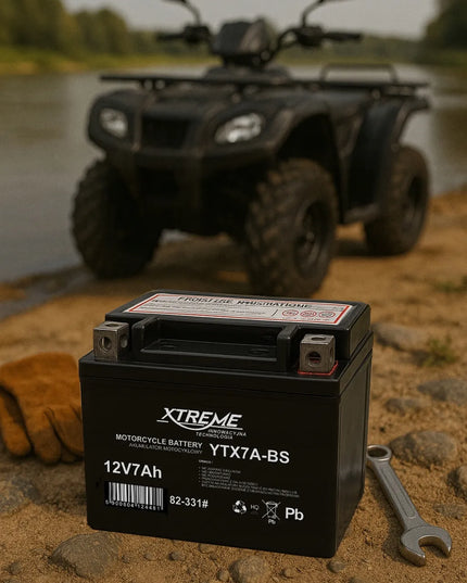 Gelinis akumuliatorius XTREME 12V 7Ah motociklui, motoroleriui