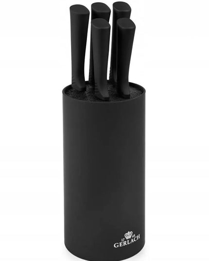 GERLACH SMART BLACK peilių rinkinys su stovu
