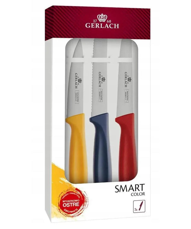 Gerlach Smart Color peilių rinkinys, 3 vnt.